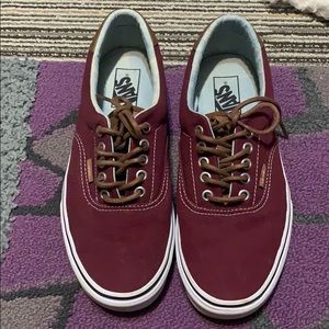 Maroon vans C&L era 59, with leather laces
